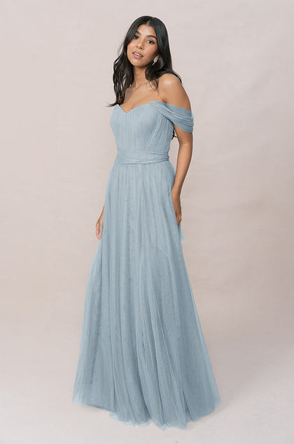 Rosalie Tulle Convertible Dress | Made To Order | Sky Blue