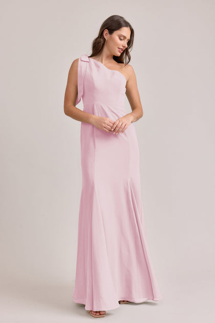 Rowan Chiffon Dress | Made To Order | Blush Pink