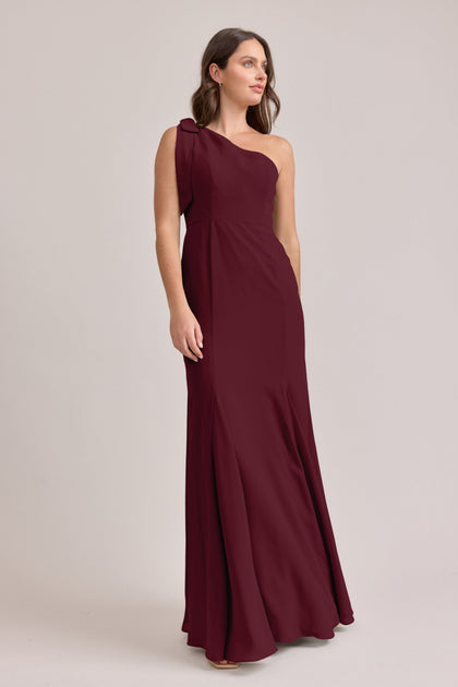 Rowan Chiffon Dress | Made To Order | Cabernet