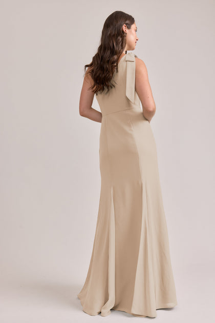 Rowan Chiffon Dress | Made To Order | Champagne