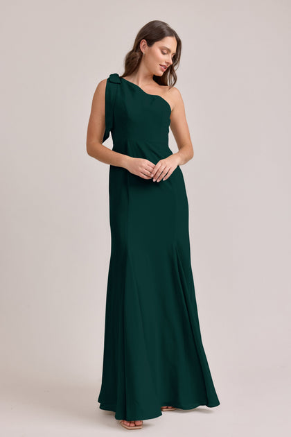 Rowan Chiffon Dress | Made To Order | Classic Emerald