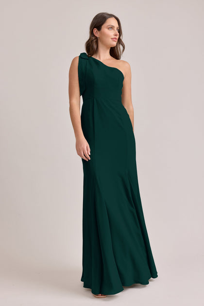 Rowan Chiffon Dress | Made To Order | Classic Emerald