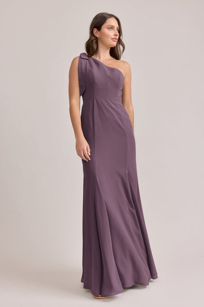 Rowan Chiffon Dress | Made To Order | Dusty Purple