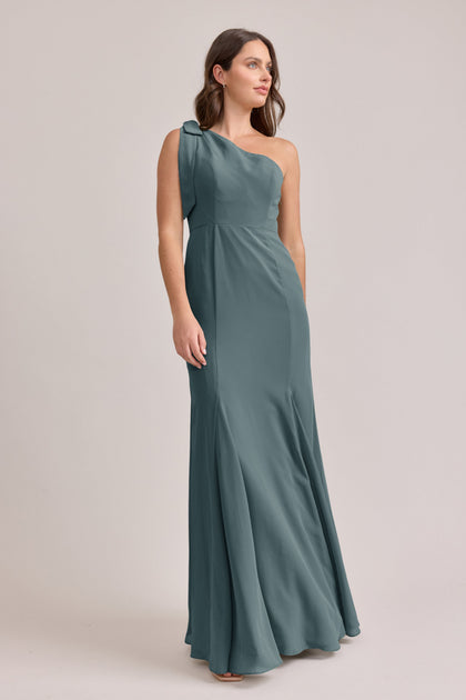 Rowan Chiffon Dress | Made To Order | Eucalyptus