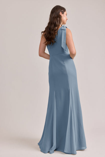Rowan Chiffon Dress | Made To Order | French Blue