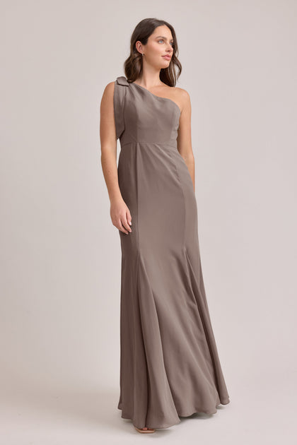 Rowan Chiffon Dress | Made To Order | Latte