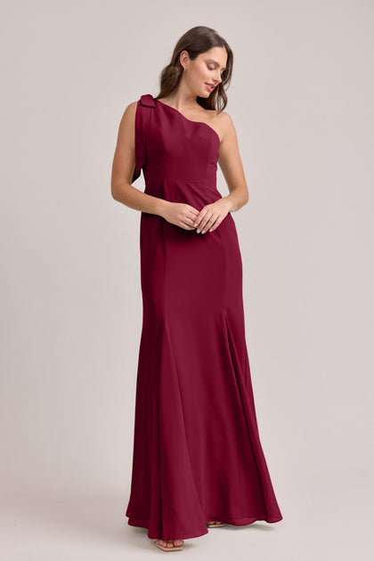 Rowan Chiffon Dress | Marsala
