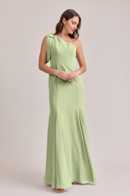 Rowan Chiffon Dress | Made To Order | Matcha