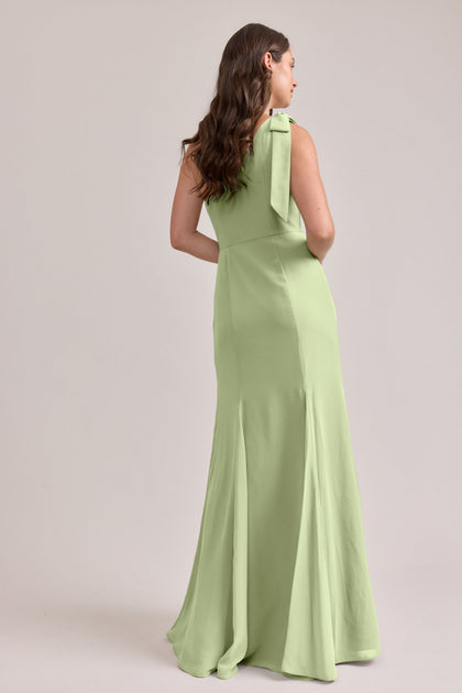 Rowan Chiffon Dress | Made To Order | Matcha