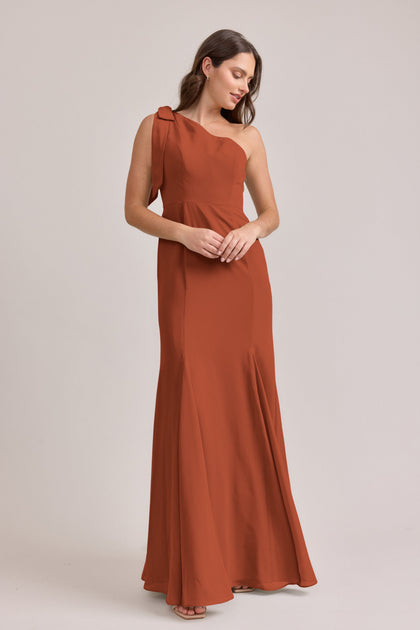 Rowan Chiffon Dress | Made To Order | Rust