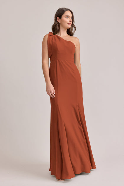 Rowan Chiffon Dress | Made To Order | Rust