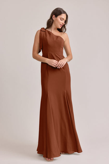 Rowan Chiffon Dress | Made To Order | Rust