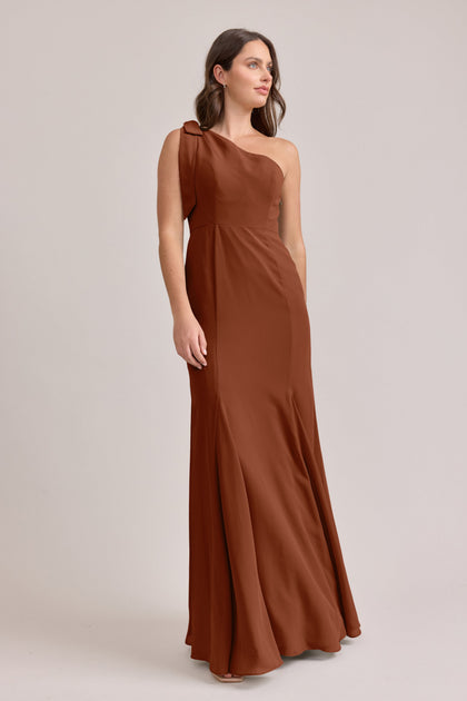 Rowan Chiffon Dress | Made To Order | Rust