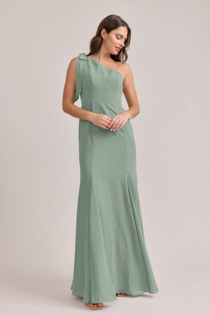Rowan Chiffon Dress | Made To Order | Sage