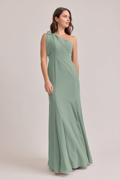 Rowan Chiffon Dress | Made To Order | Sage