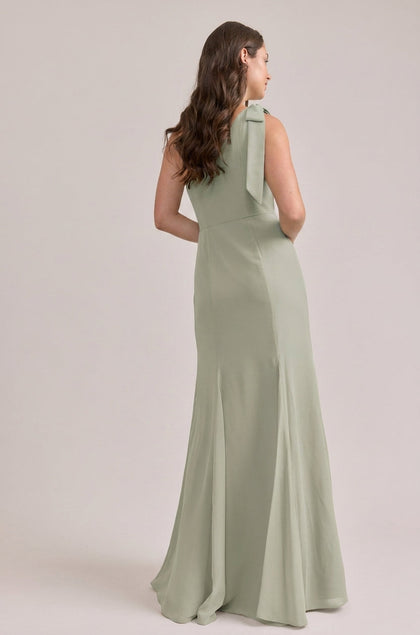 Rowan Chiffon Dress | Made To Order | Silver Sage