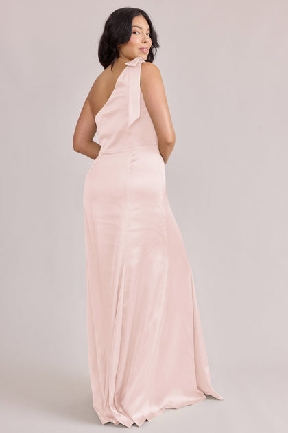 Rowan Satin Dress | Made To Order | Blush