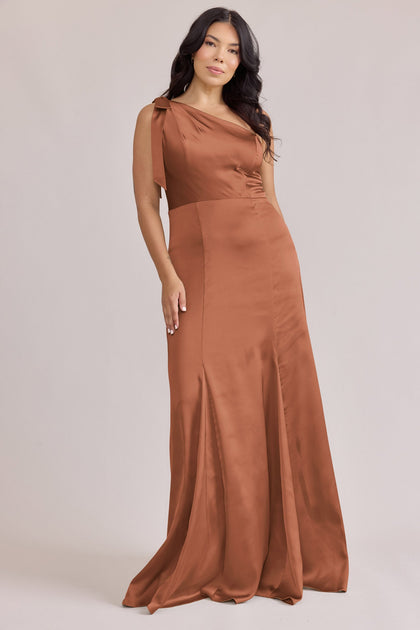 Rowan Satin Dress | Made To Order | Copper