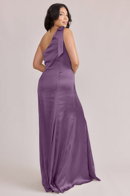 Rowan Satin Dress | Made To Order | Dusty Plum
