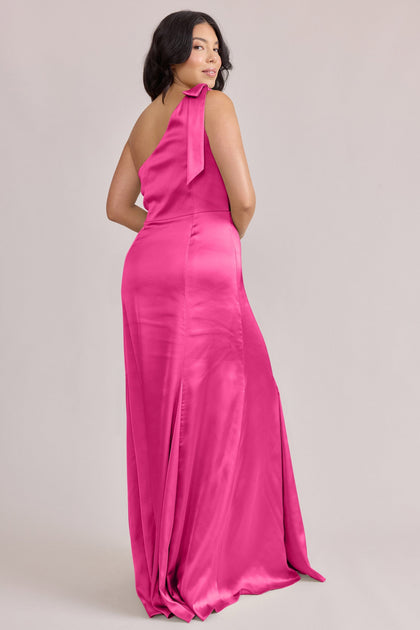 Rowan Satin Dress | Made To Order | Malibu Pink