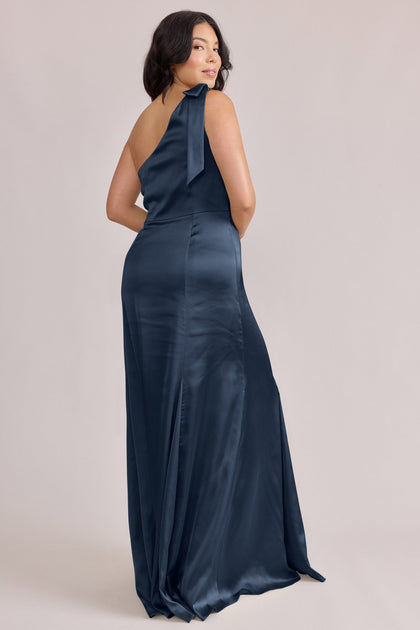 Rowan Satin Dress | Made To Order | Romantic Blue
