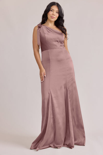 Rowan Satin Dress | Made To Order | Rose Quartz