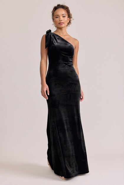 Rowan Velvet Dress | Made To Order | Black