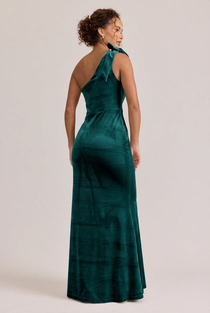 Rowan Velvet Dress | Made To Order | Emerald