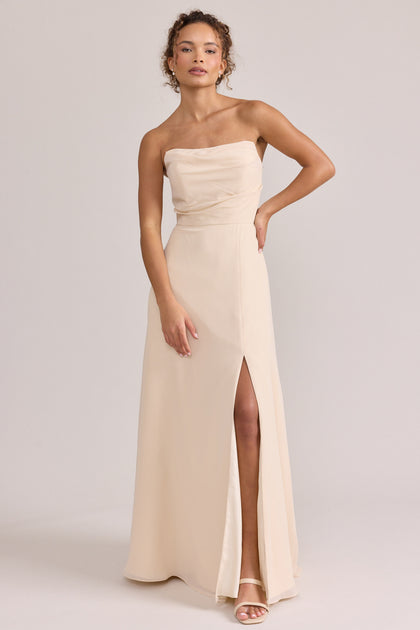 Model: Erica; Size: 4; Color: Champagne