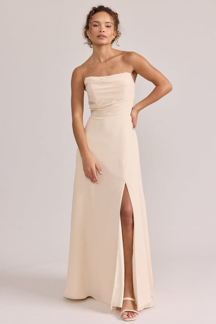 Model: Erica; Size: 4; Color: Champagne