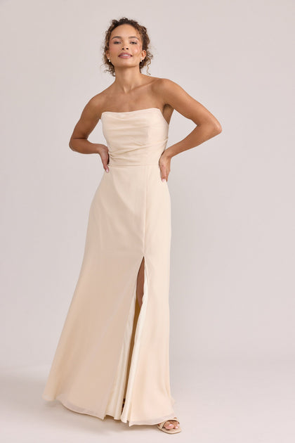 Model: Erica; Size: 4; Color: Champagne