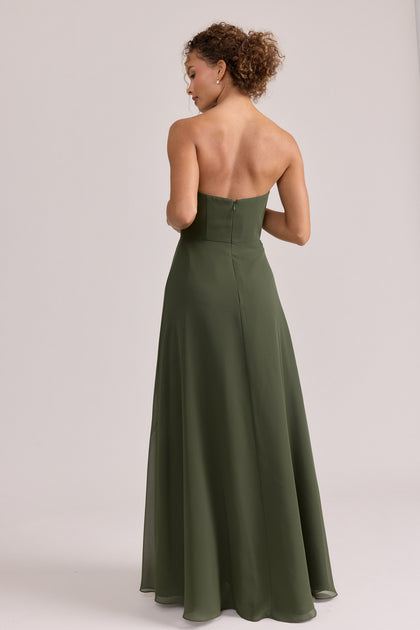 Model: Erica; Size: Small; Color: Deep Olive