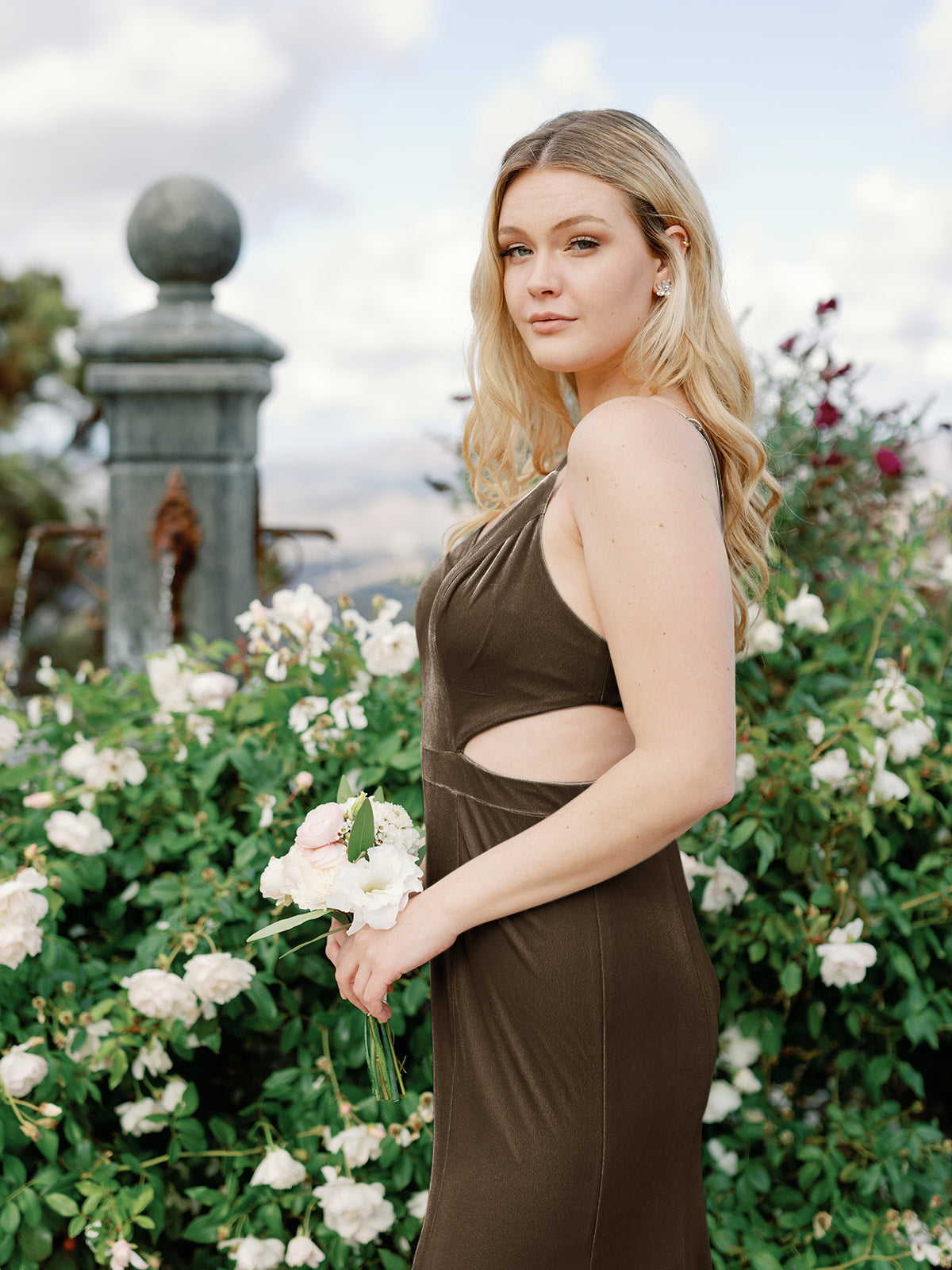 Sample Dusty Olive Ryah Velvet Dress | Ready To Ship 14 Sample Dusty Olive Ryah Velvet Dress | Ready To Ship 14