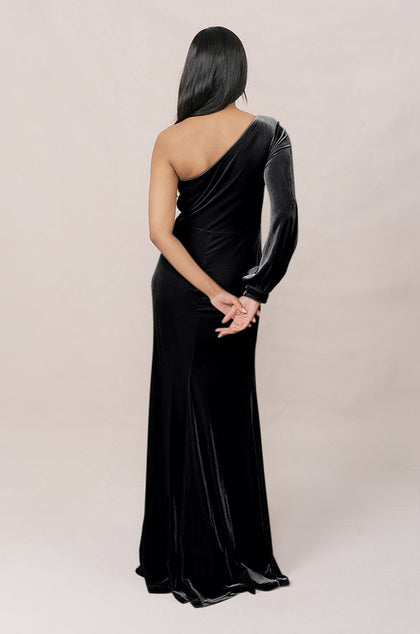 Sample Black Aurora Velvet Dress
