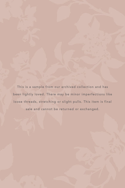 Sample Romantic Rose Everly Velvet Dress