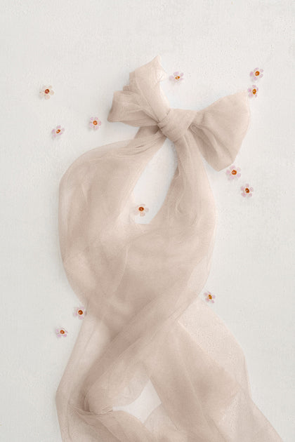 Tulle Sash | Made To Order | Champagne