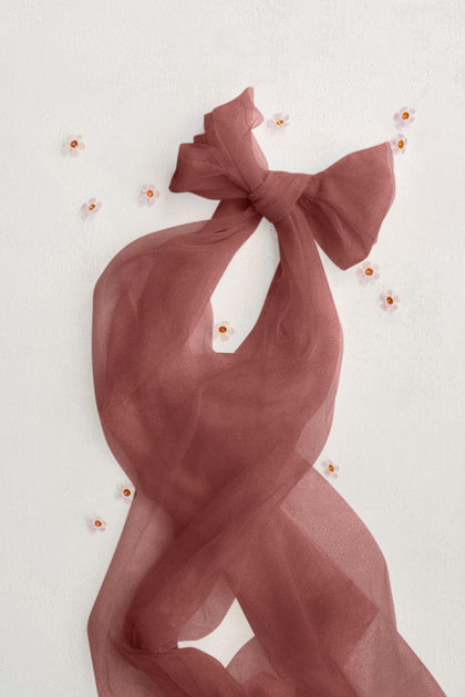 Tulle Sash | Made To Order | Cinnamon Rose