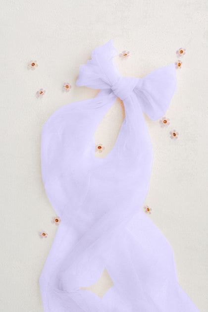 Tulle Sash | Made To Order | Light Lavender