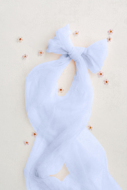 Tulle Sash | Made To Order | Periwinkle