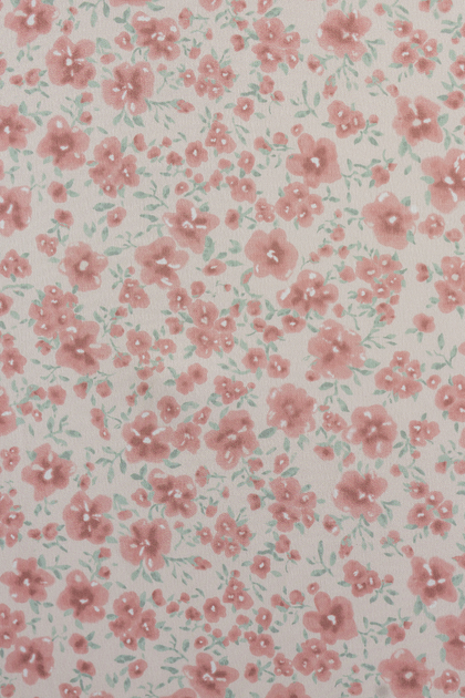 Satin Floral Print Fabric by Yard | Blushing Bride Posey