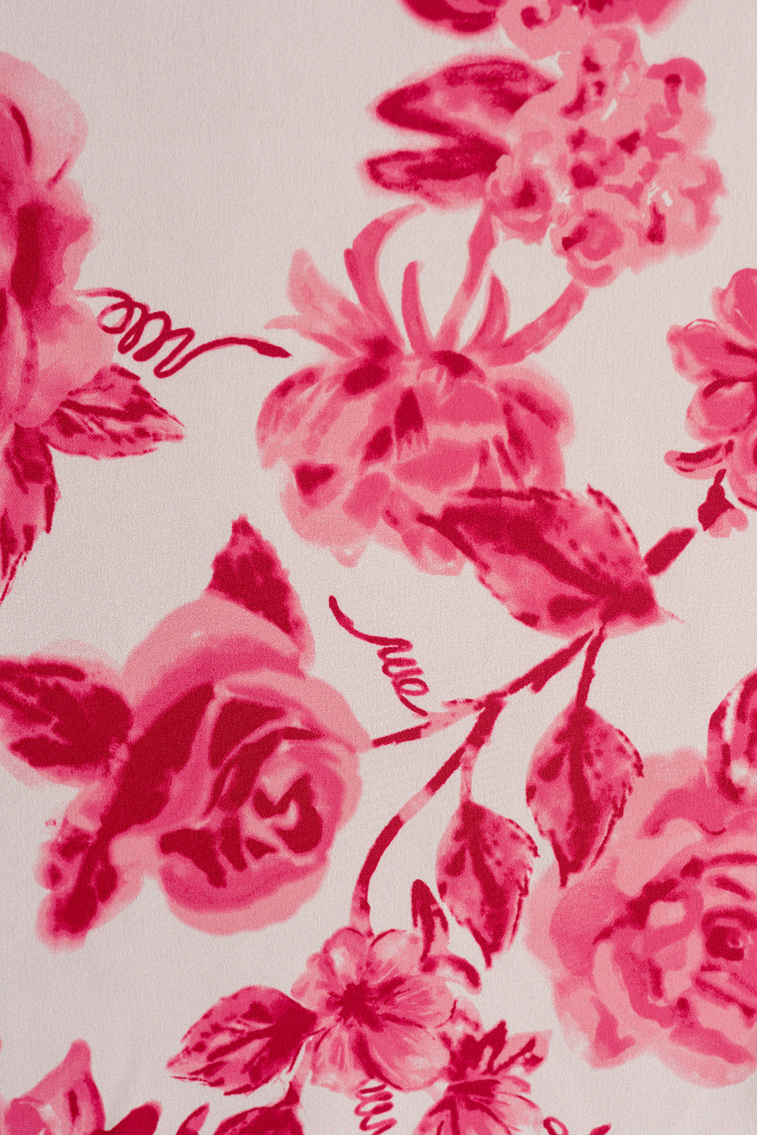 Italian pure linen floral print - $35/yd