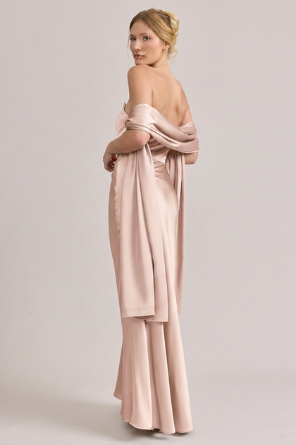 Satin Shawl | Made To Order | Blush