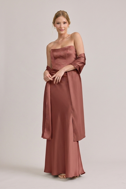 Satin Shawl | Made To Order | Cinnamon Rose