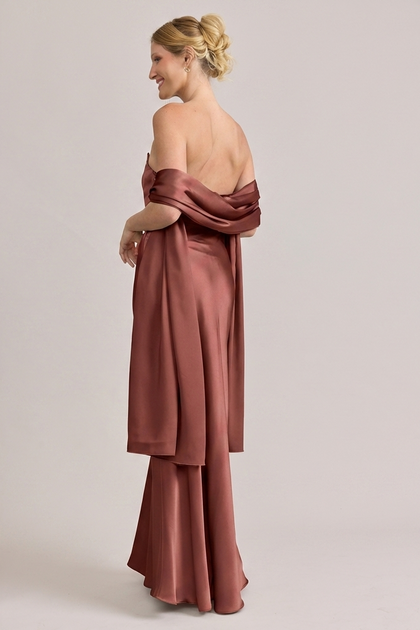 Satin Shawl | Made To Order | Cinnamon Rose