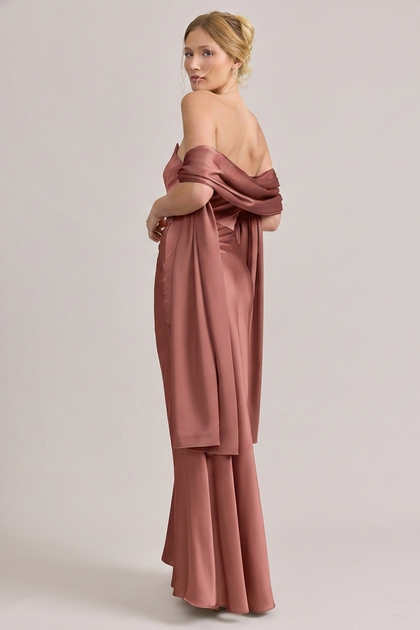 Satin Shawl | Made To Order | Cinnamon Rose