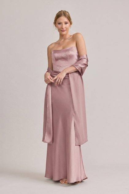 Satin Shawl | Made To Order | Rose Quartz