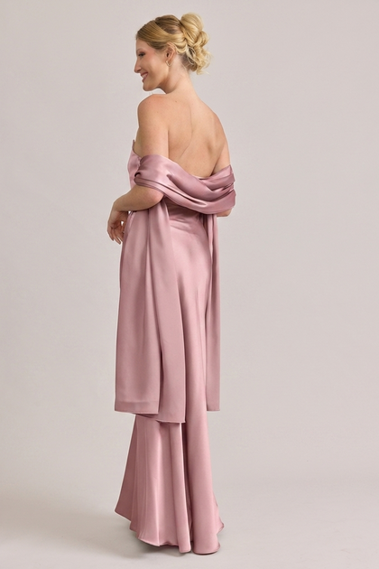 Satin Shawl | Made To Order | Rose Quartz