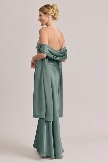 Satin Shawl | Made To Order | Rosemary