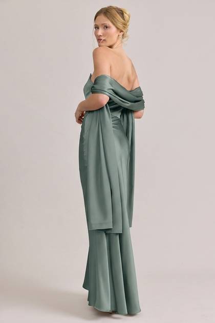Satin Shawl | Made To Order | Rosemary