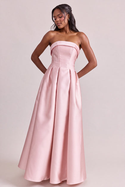 Savannah Mikado Dress | Light Pink